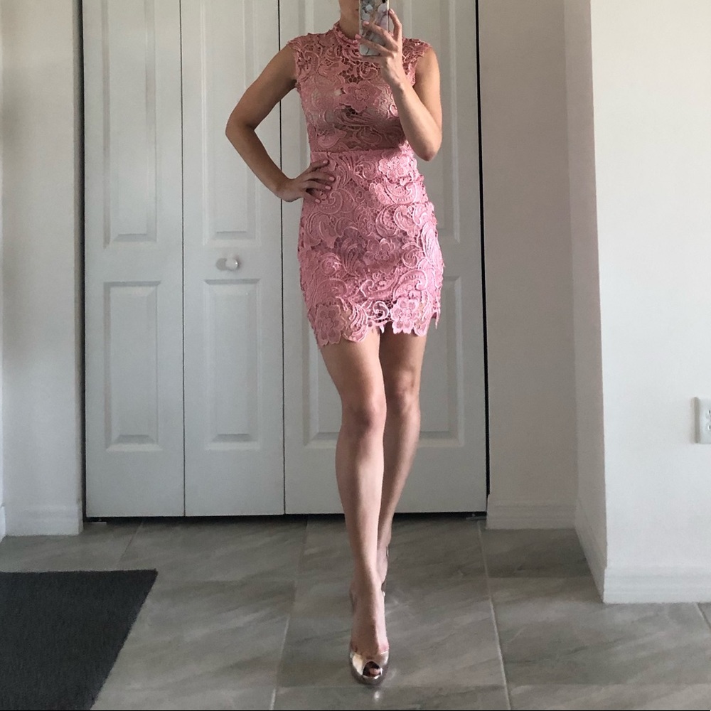 Miss Holly Pink Lace Dress